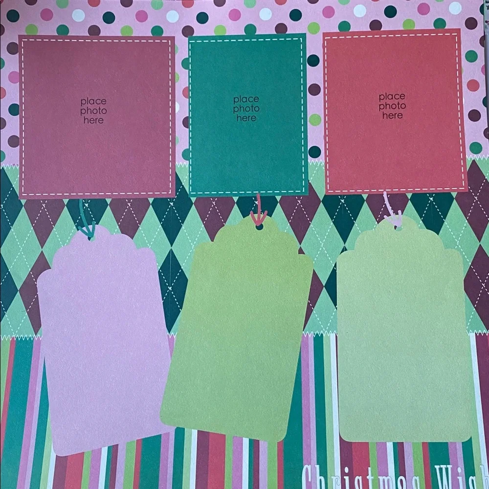 Christmas Junk Journal Kit Scrapbook Paper Ribbons Embellishments Craft Bundle